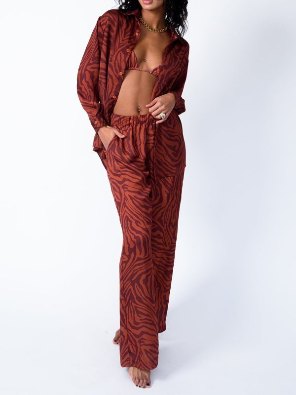 Loose Printed Shirt Women's Suit - Image 2