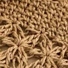 Women Beach Woven Straw Shoulder Messenger Bag with Tassel Boho Hollow Out Crochet Crossbody Handbag Macrame Purse - Image 3