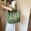 Elegant Ladies Straw Woven Handbag Women Holiday Beach Commute Casual Tote Top-Handle Bags Fashion Retro Shoulder Bags 2025 - Image 3
