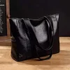 Vintage Large Capacity Tote Bag, Retro Vegan Shoulder Bag, Women's Casual Handbag For Commute ,Trendy Handbag with Soft Leather - Image 2