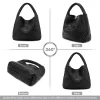 Woven Tote Bag for Women Large Woven Purse Woven Leather Handbags Shoulder Bag Braided Purse Weave Purse Beach Tote Purse - Image 5