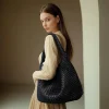 Woven Tote Bag for Women Large Woven Purse Woven Leather Handbags Shoulder Bag Braided Purse Weave Purse Beach Tote Purse - Image 2