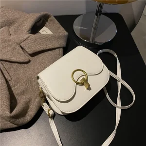 Solid Leather Crossbody Bags for Women 2023 Trend Brand Purses and Handbags Women's Vintage Shoulder Bags Lady Tote Bag