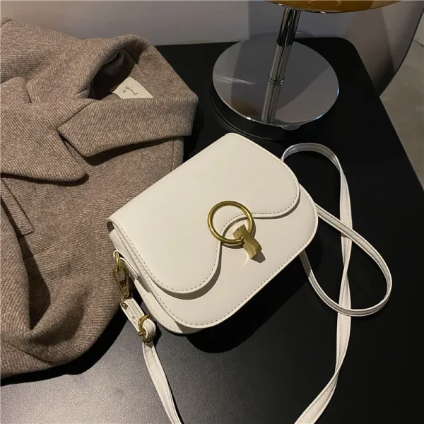 Solid Leather Crossbody Bags for Women 2023 Trend Brand Purses and Handbags Women's Vintage Shoulder Bags Lady Tote Bag