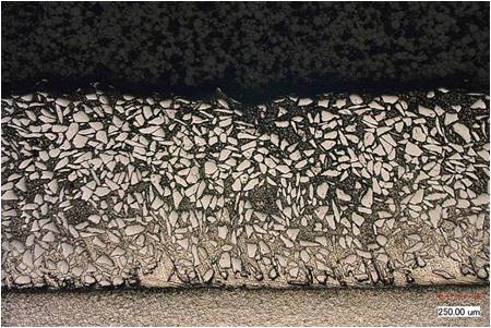 Tungsten carbides embedded in nickel base matrix