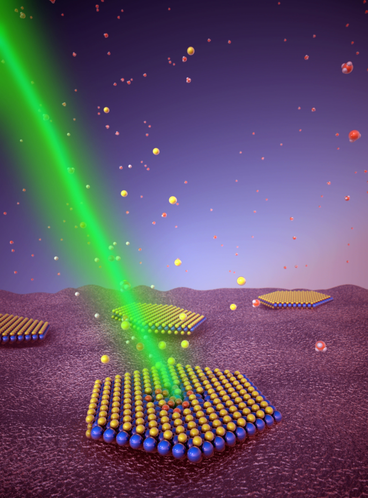 Selective Laser Doping of Layered Semiconductor Stable laser assisted doping of transition metal dichalcogenides (TMDCs) upon breaking phosphine (PH3)