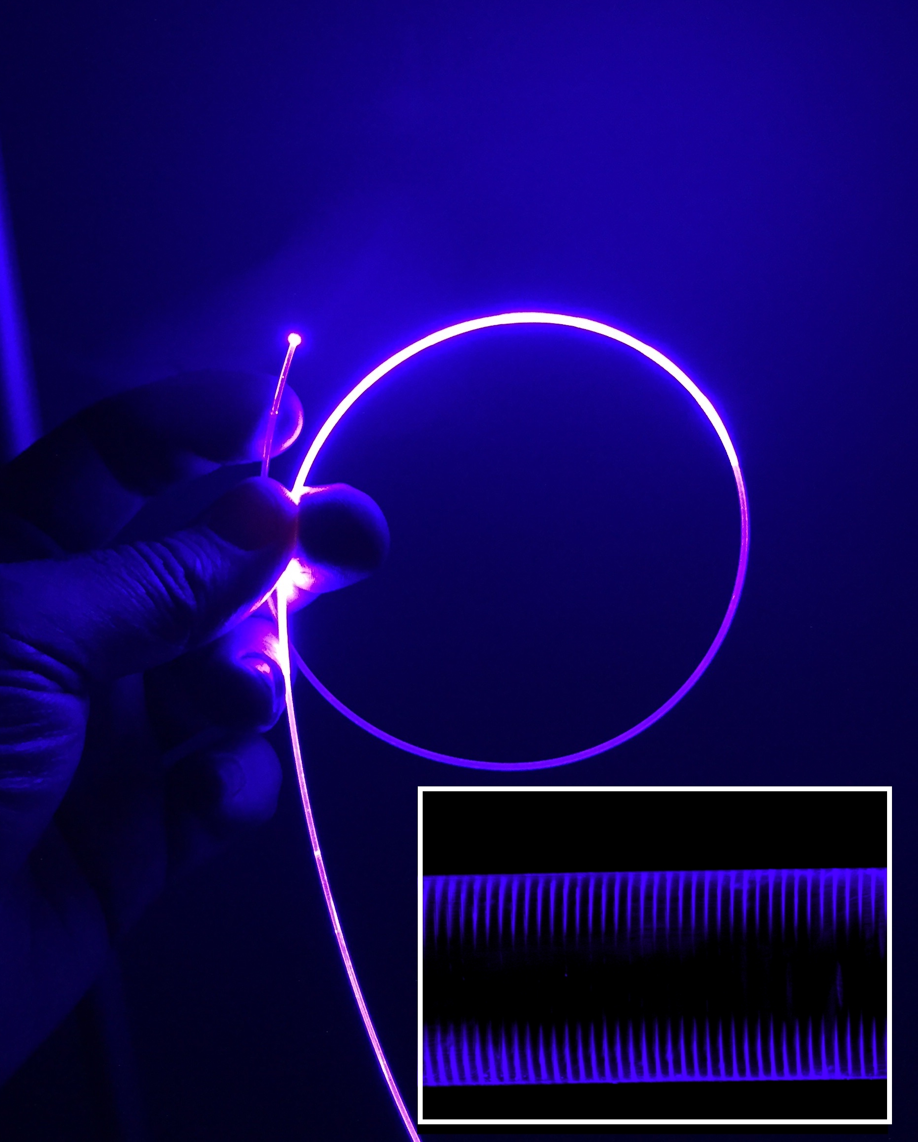 Laser Generated Sideemitting Fibers for Antimicrobial Applications