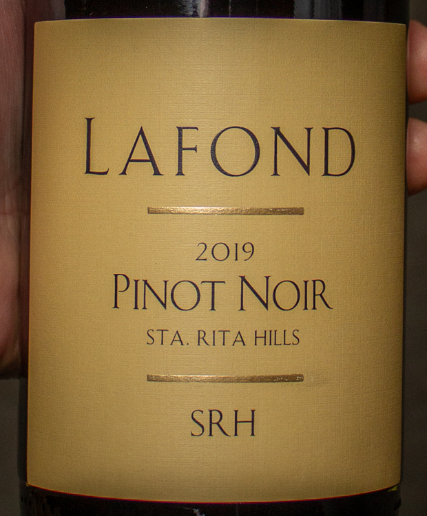 Last Bottle Lafond Winery Pinot Noir SRH Sta. Rita Hills 2019