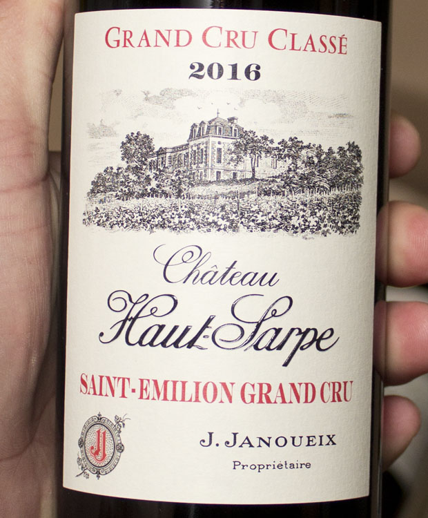 Last Bottle Chateau HautSarpe SaintEmilion Grand Cru 2016