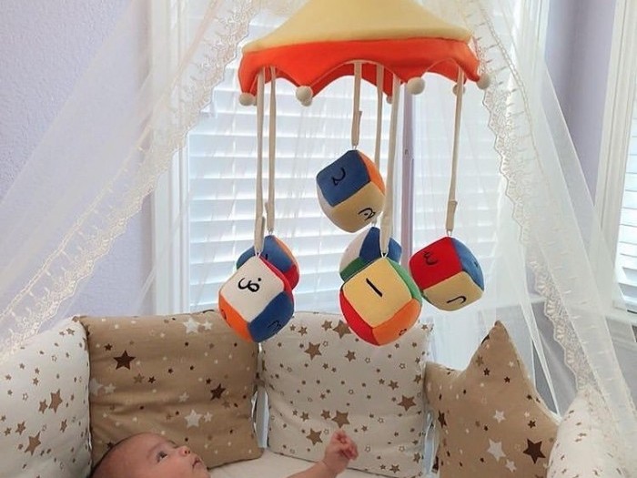 Home Accessories Mini Muslims Islamic Cot Mobile Arabic Alphabet Cot