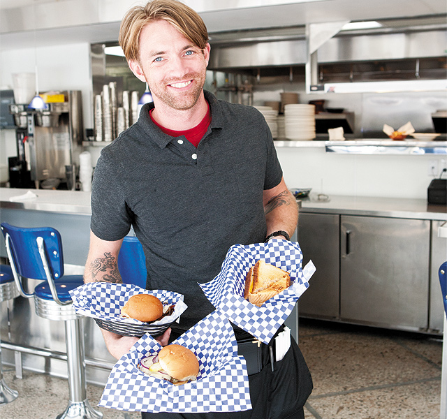 Service with a smile, The Nicollet Diner offers up burgers, sandwiches, and other diner fare with flair. Photo by Hubert Bonnet
