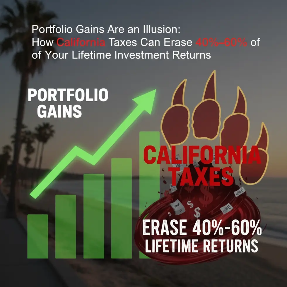 Portfolio Gains Are an Illusion | California Tax Risks Explained