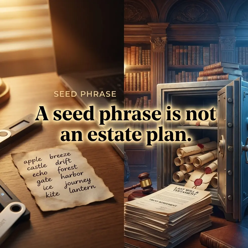 Crypto Seed Phrase Estate Planning California Digital Assets