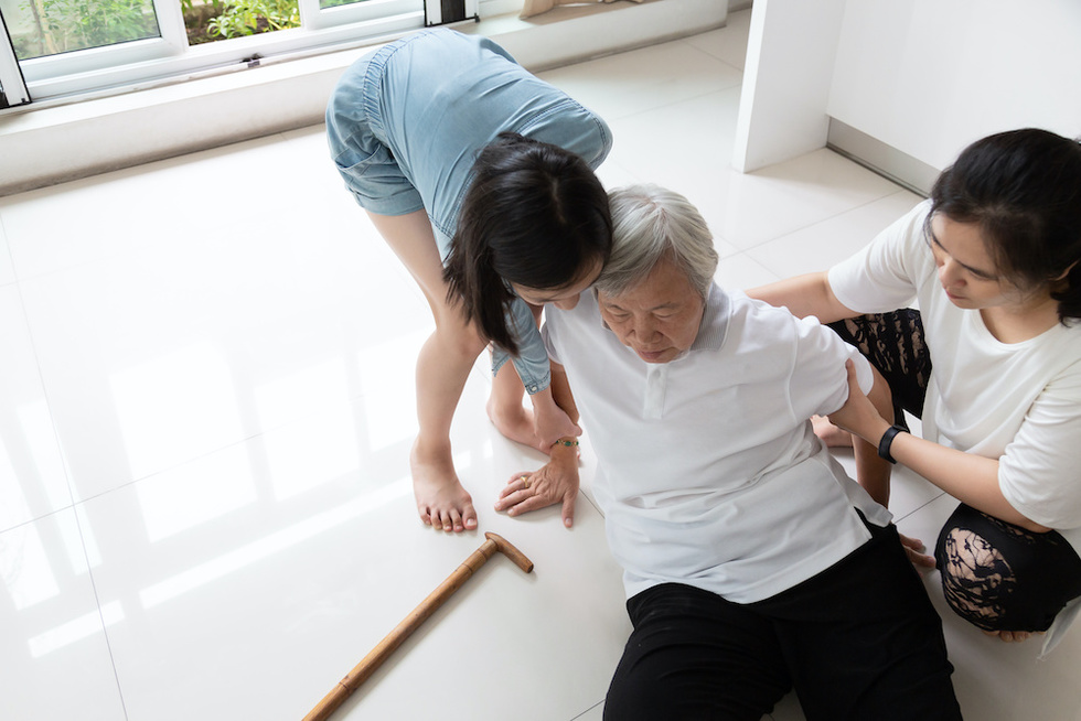 Elderly Person Falling Down