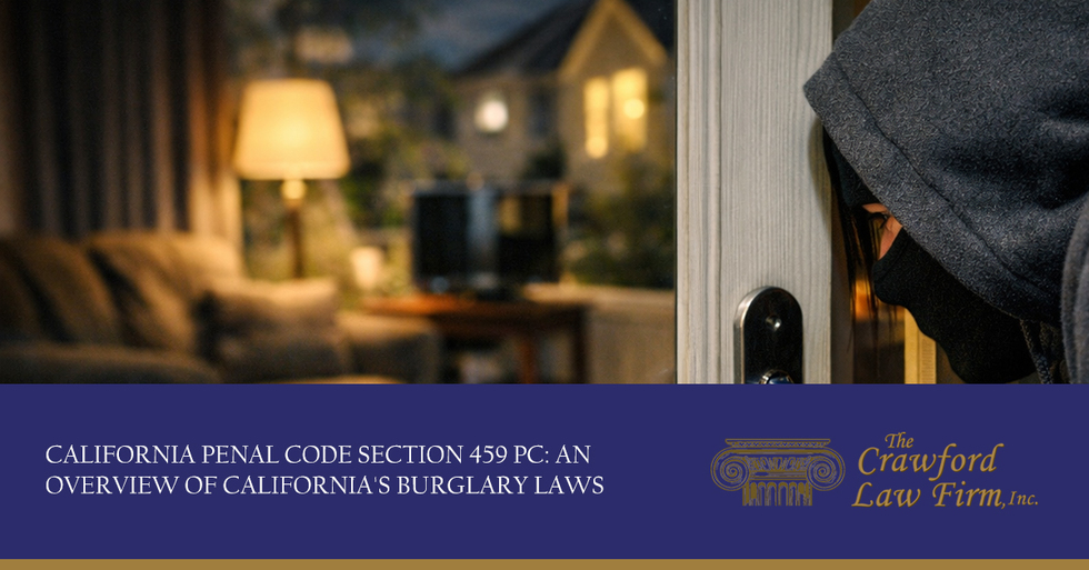 Auto Burglary Penal Code