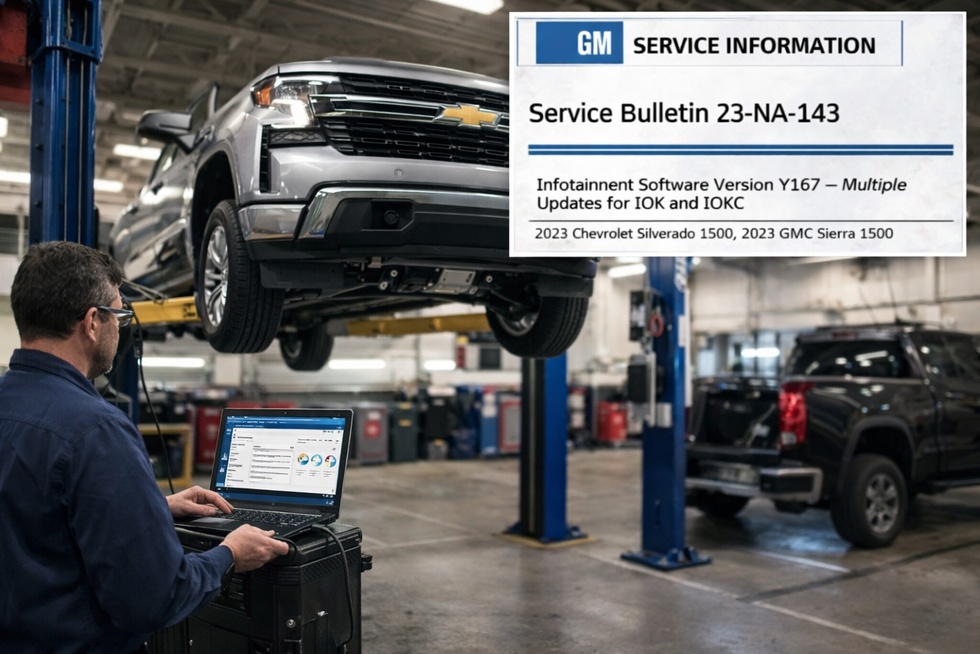 Chevy Silverado stereo repair flowchart 2023 vs 2011-2017 model comparison