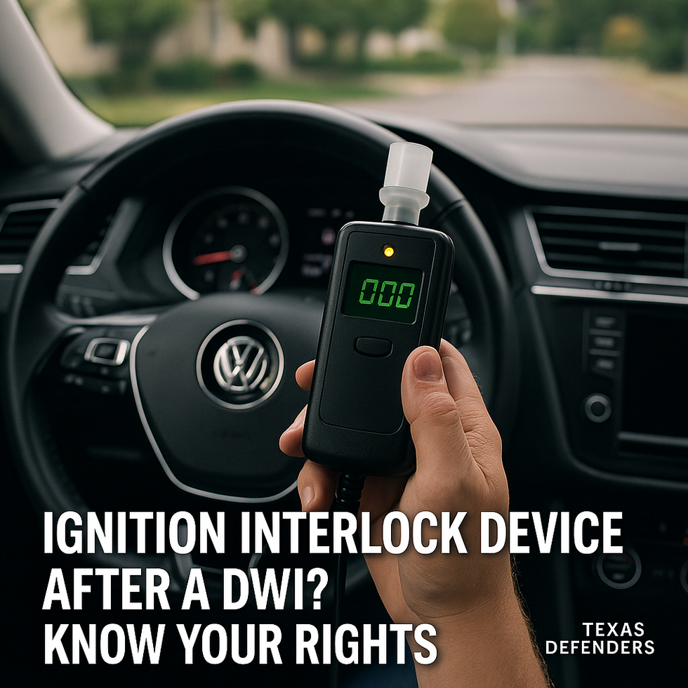 Ignition Interlock Devices (Breathalyzers) for First-Time DWI in Texas ...