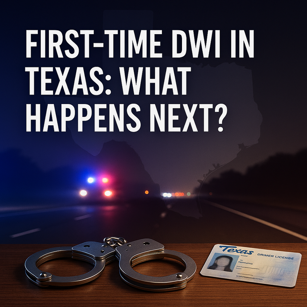 First-Time DWI in Texas: What Really Happens After the Arrest? | Texas ...