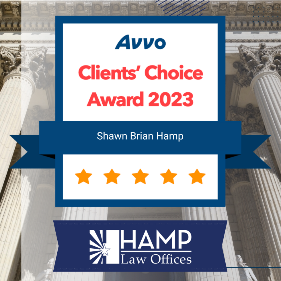 Congratulations to Attorney Shawn B. Hamp the recipient of the Avvo