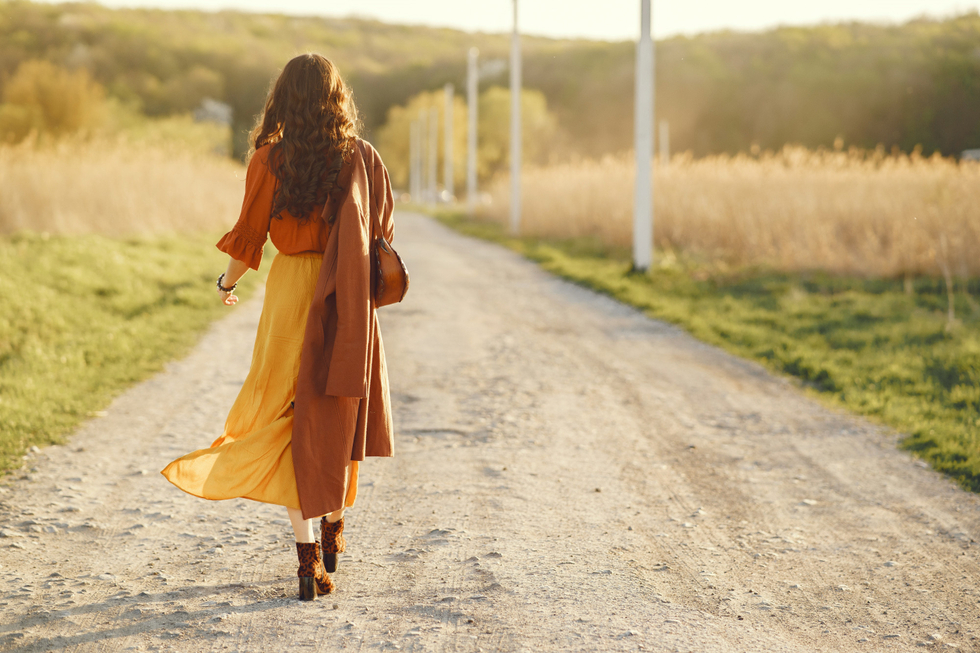 woman walking