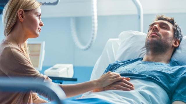 Man in hospital