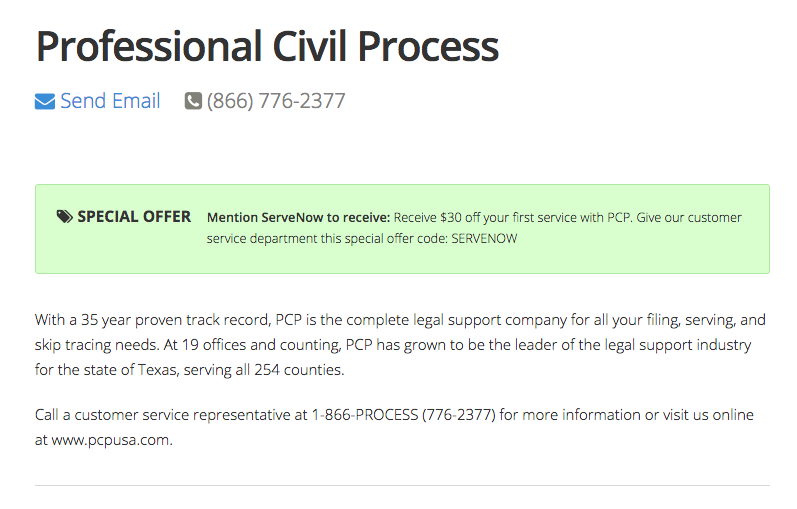 Special Offer Example