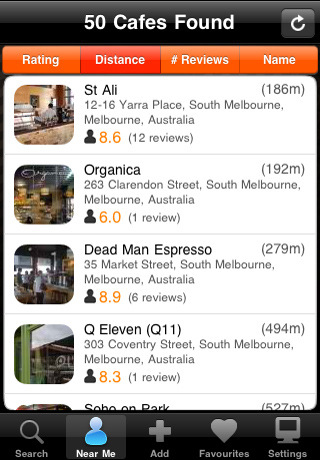 coffee app process server