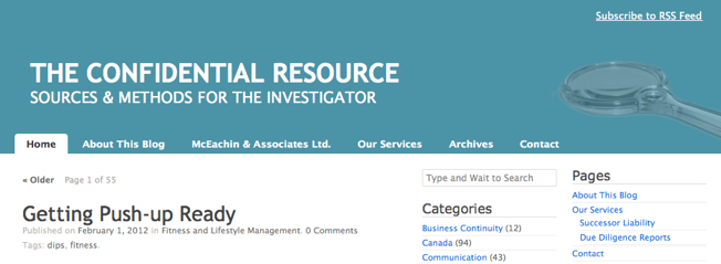 Top Investigation Blogs The Confidential Resource