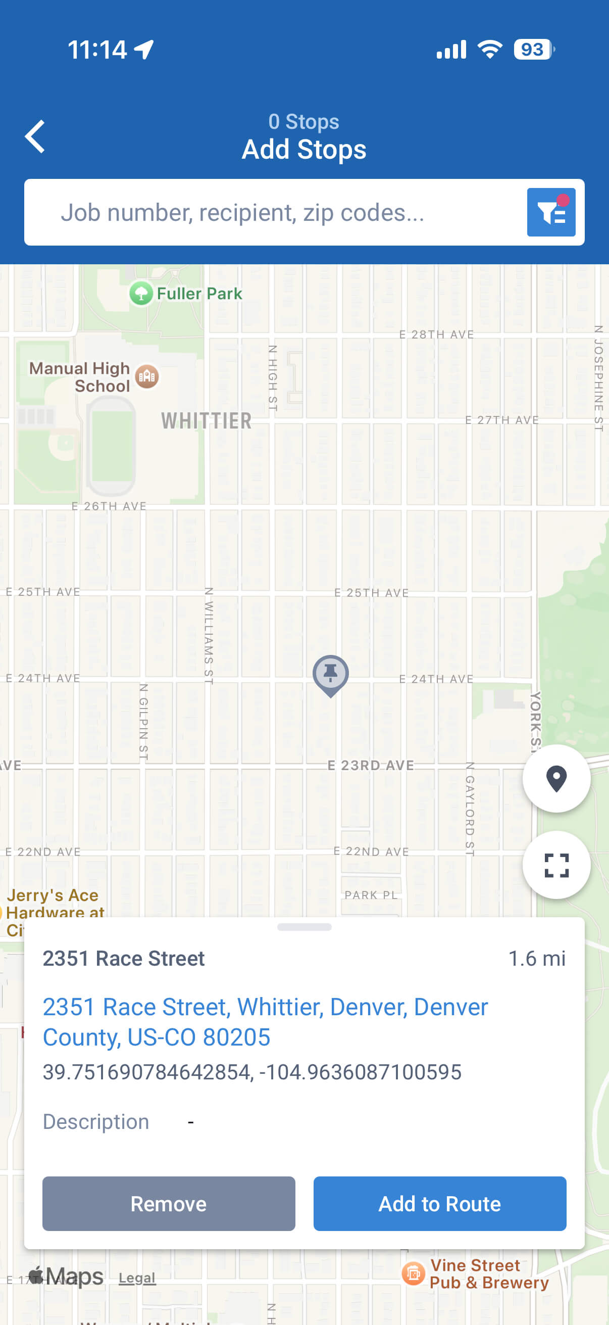 Add unique/custom address to route
