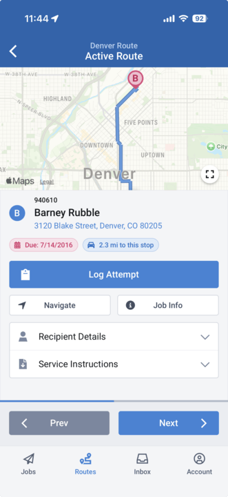 Active Route