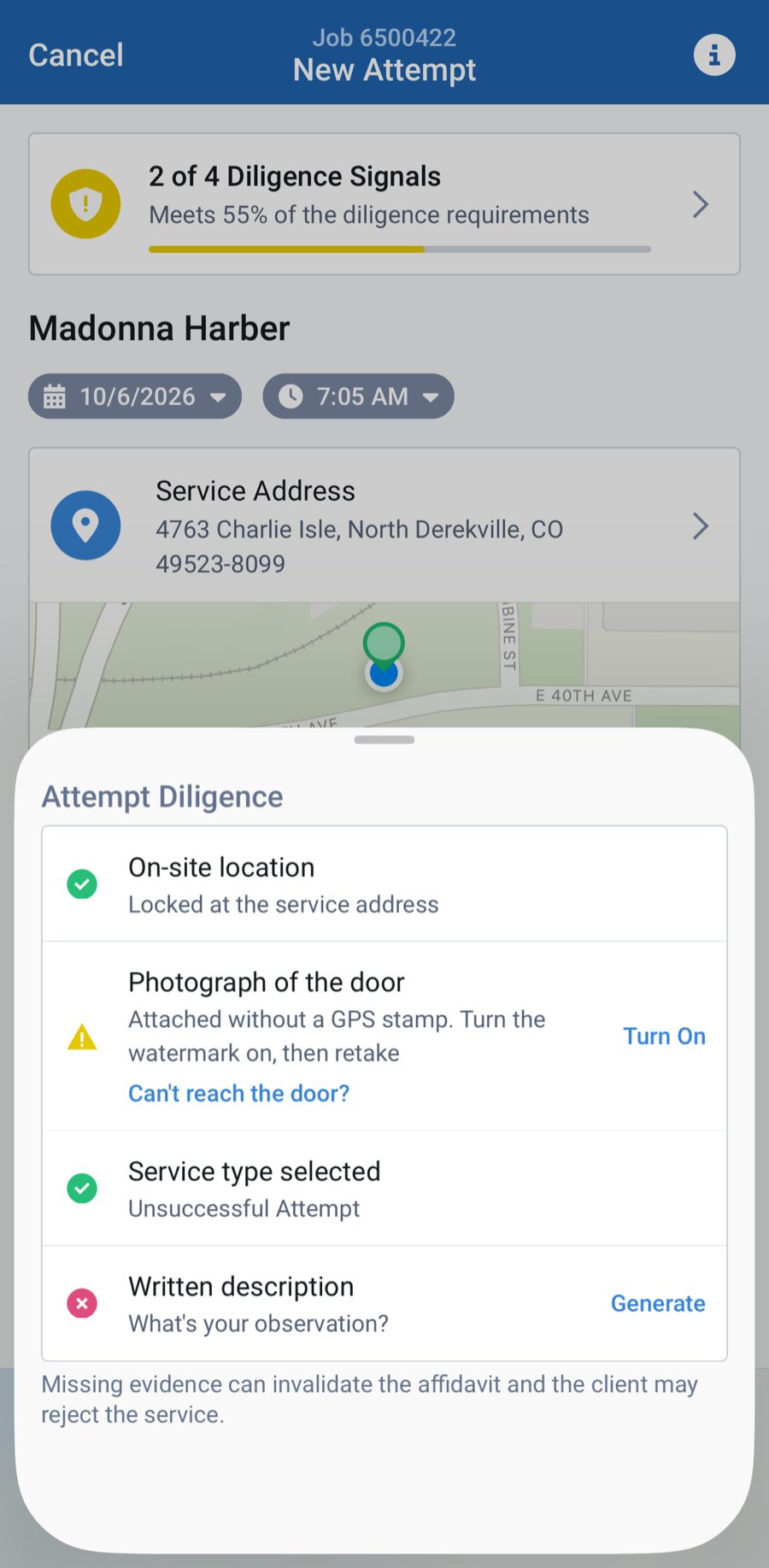 Mobile app, attempt entry - SPARE Act Mobile app, attempt entry - SPARE Act