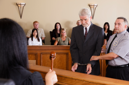 Defendant in court