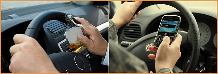 Southern California Personal Injury Lawyers ask: Was the other driver drinking or texting?