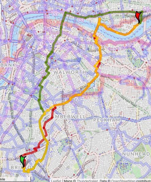 best cycle routes central london