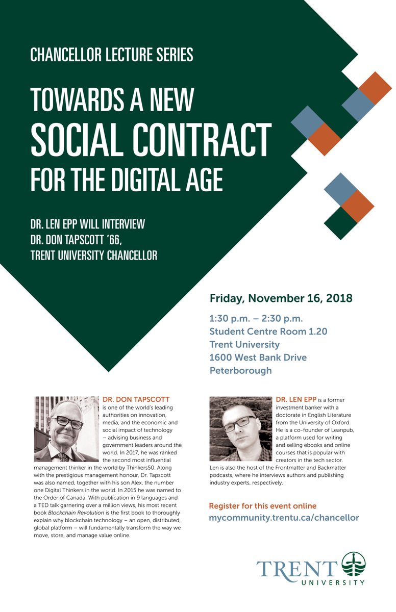 Towards a New Social Contract for the Digital Age: Chancellor's Lecture