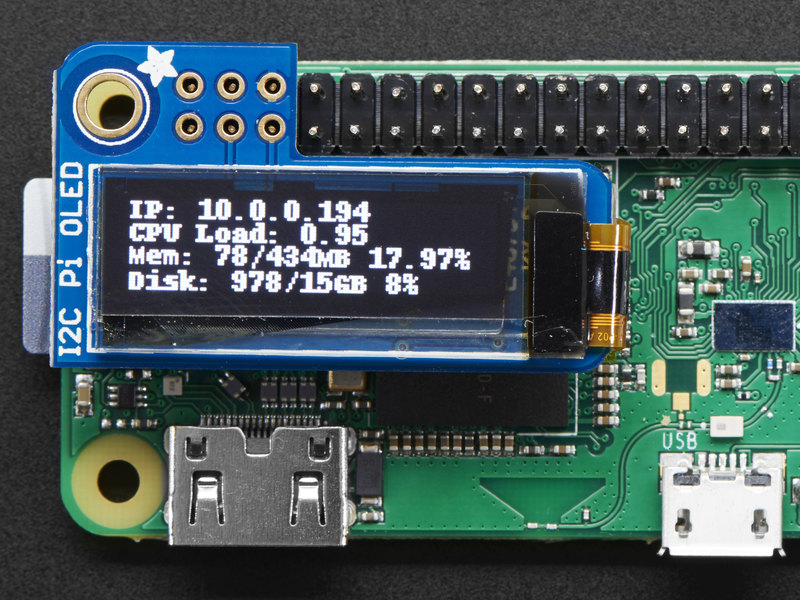 Usage Adafruit PiOLED 128x32 Mini OLED For Raspberry Pi Adafruit 