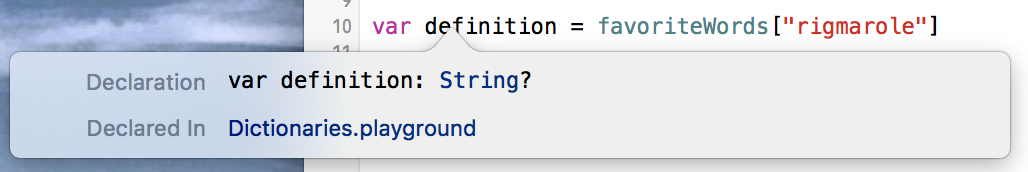 Optional String