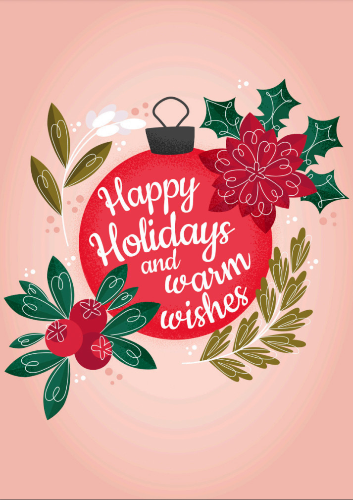 A festive season or christmas card