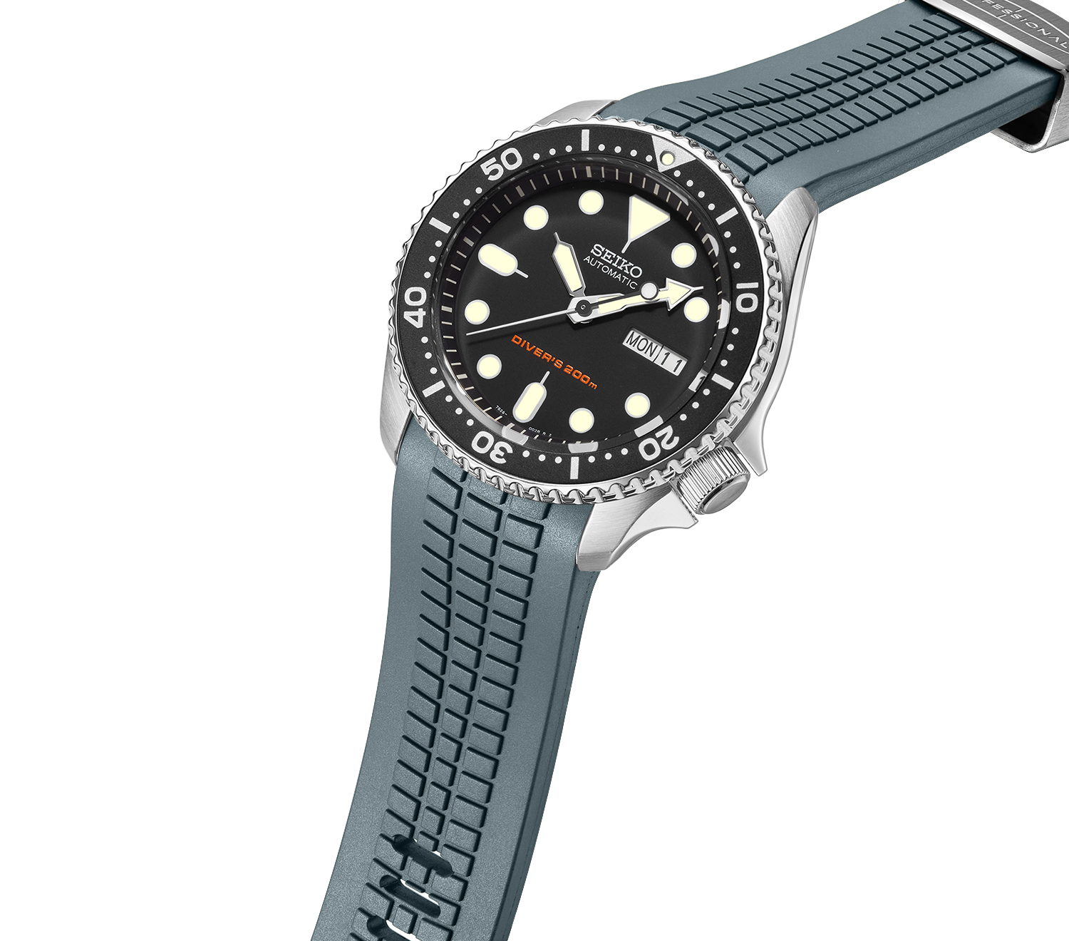 CRAFTER BLUE CB11 Curved End Rubber Watch Strap for Seiko SKX Series etc |  eBay