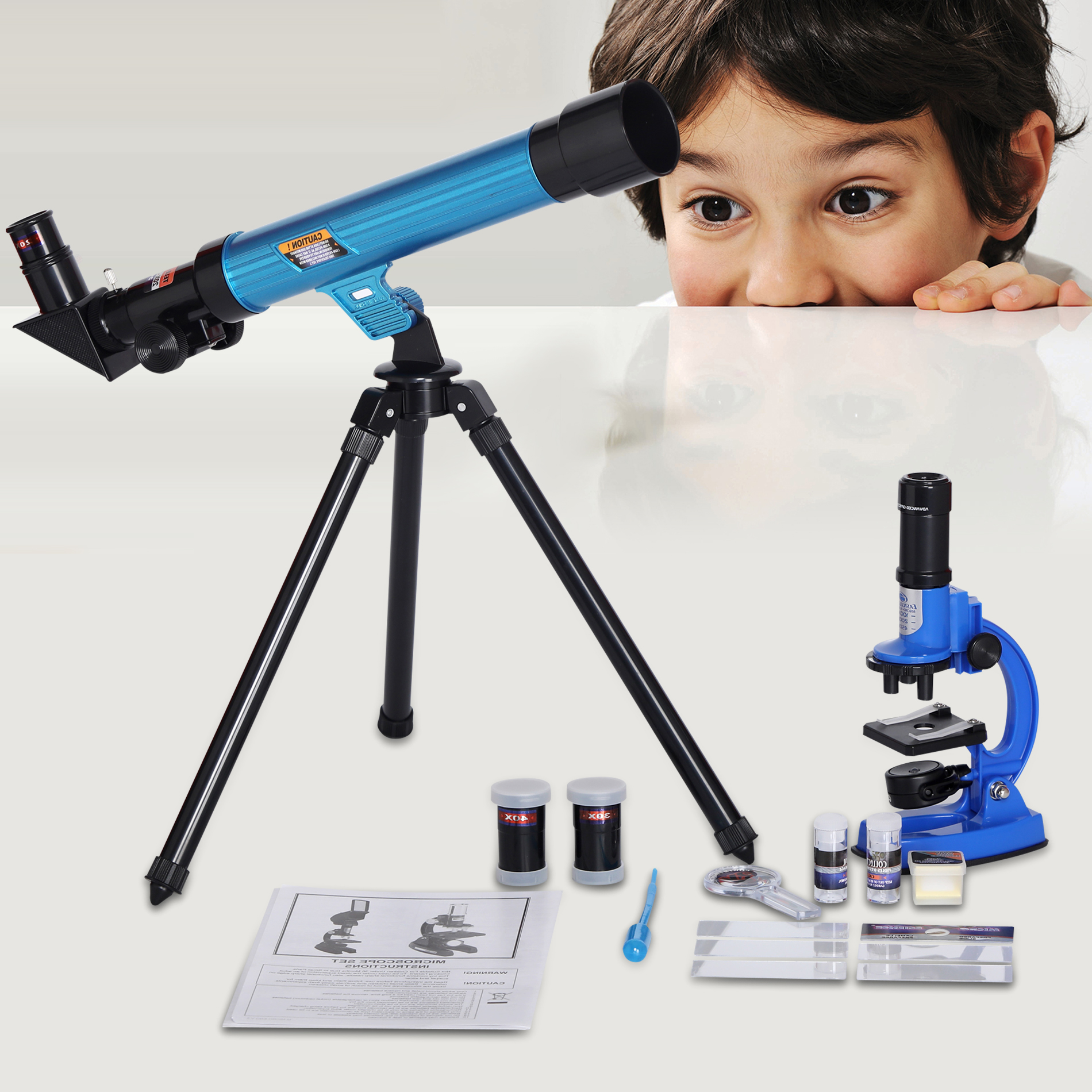 Eastcolight 20351 Microscope Telescope Set Kids Beginner Science Stem