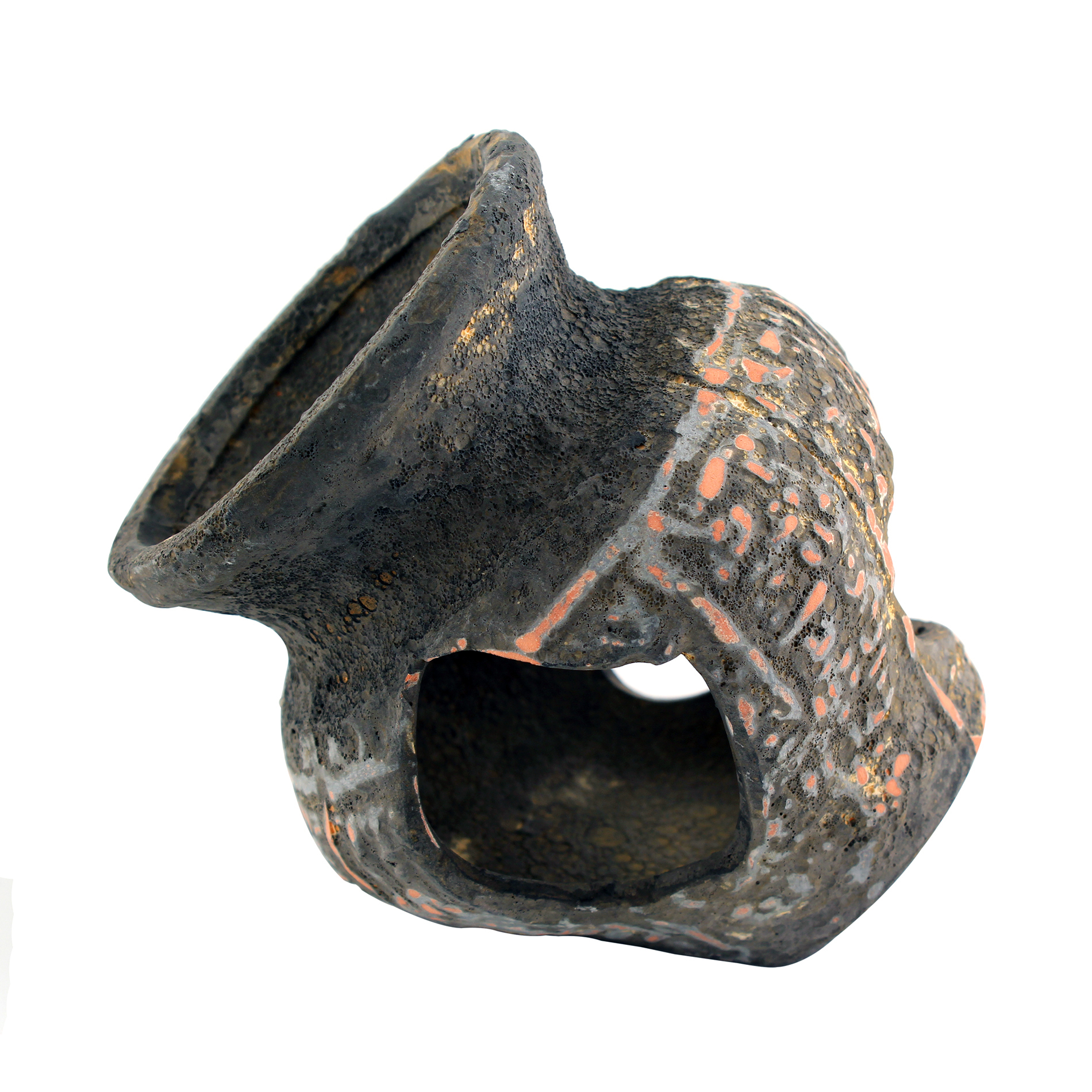 Aquarium Ornament Decor Egyptian Ceramic Jar Cave Cichlid Bonsai Vase