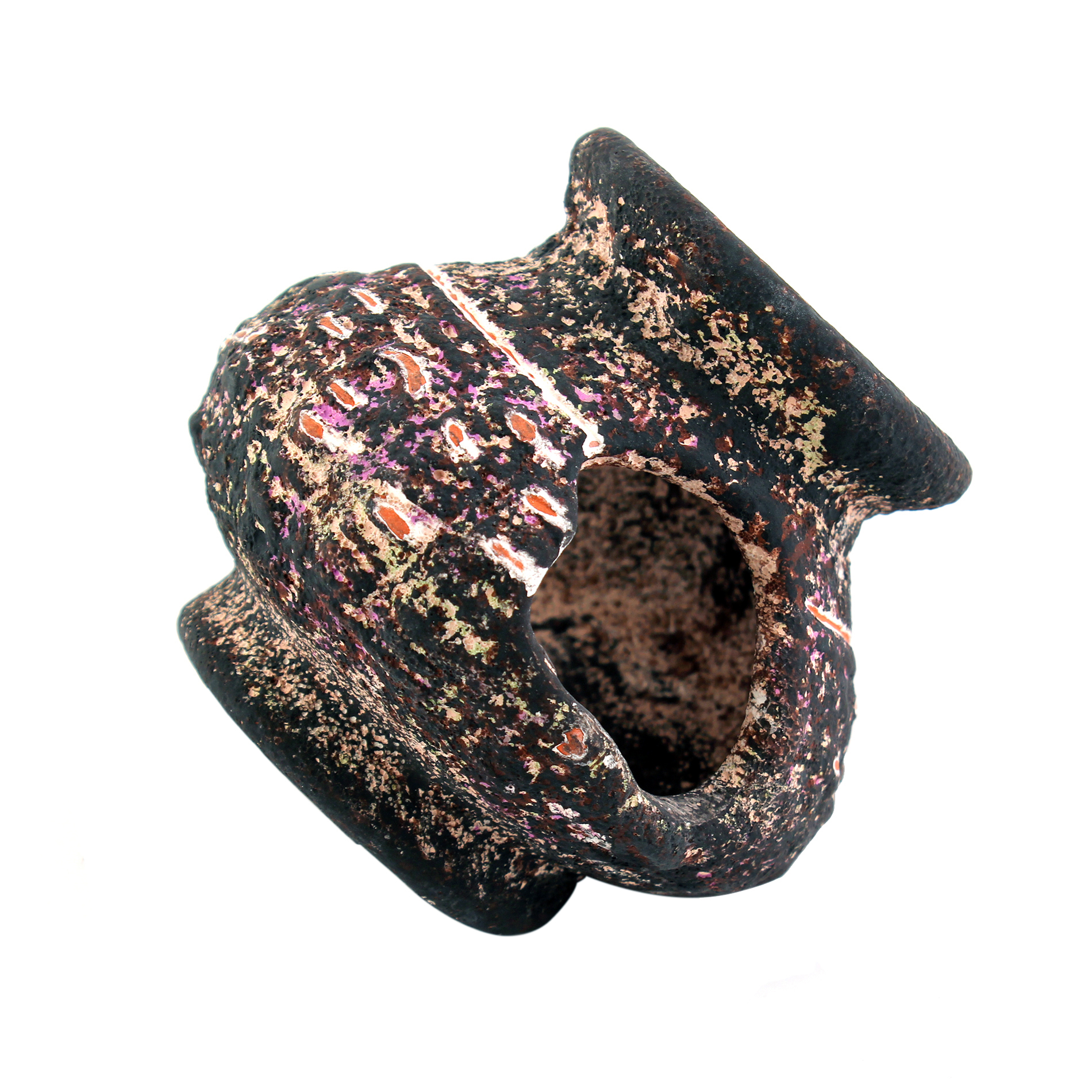 Aquarium Ornament Decor Egyptian Ceramic Jar Cave Cichlid Bonsai Vase