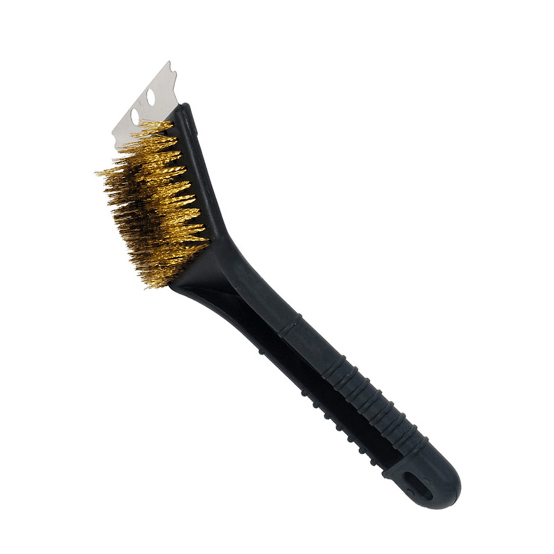 2 in 1 BBQ Barbecue Grill Cleaner Brush Metal Scraper Steel Wire Brush