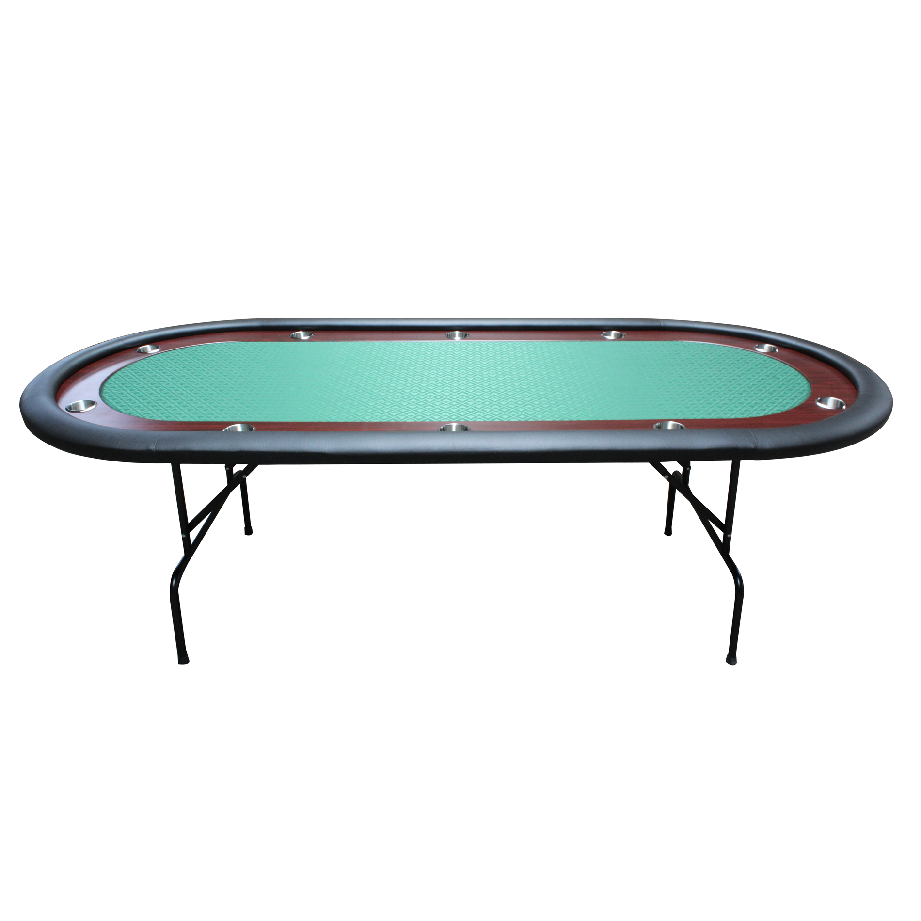 IDS 96" Light Series Poker Table Green Speed Cloth Racetrack with