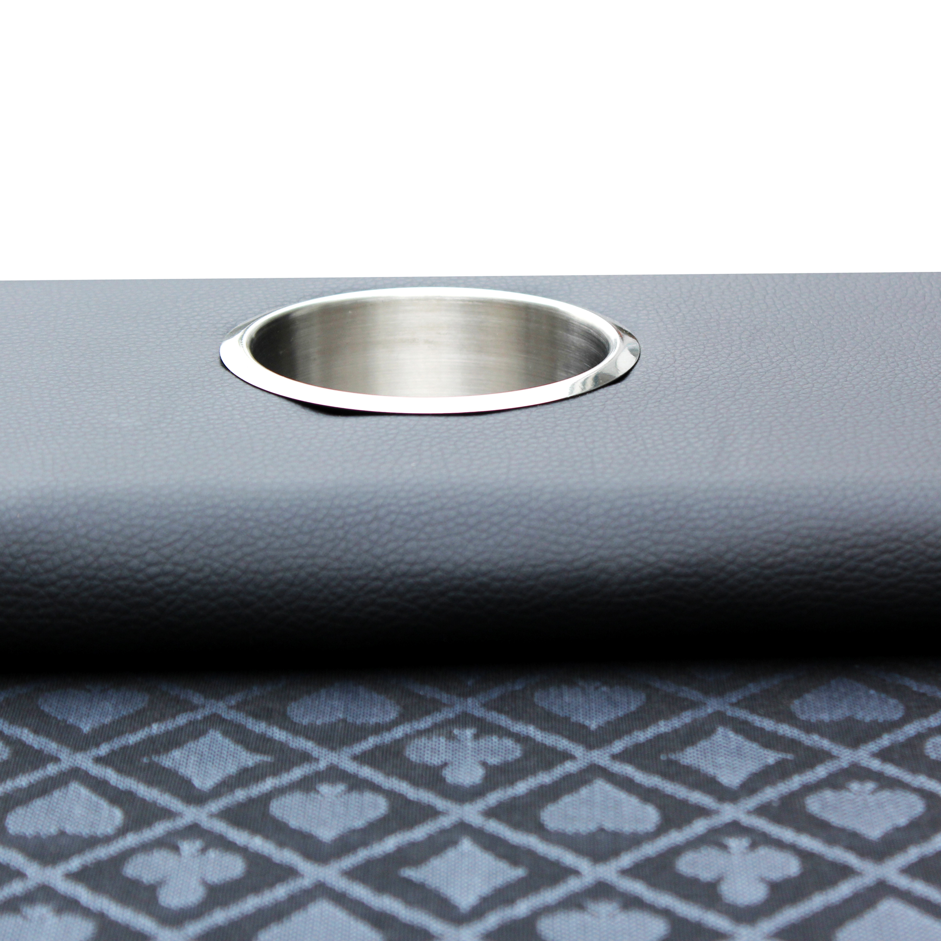 96" Knight 58 Plus Texas Hold'em Poker Table Cup Holders Black Speed