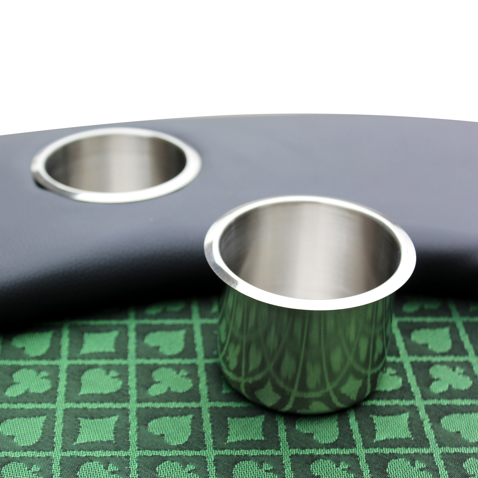 96" Knight 58 Plus Texas Hold'em Poker Table Cup Holders Green Speed