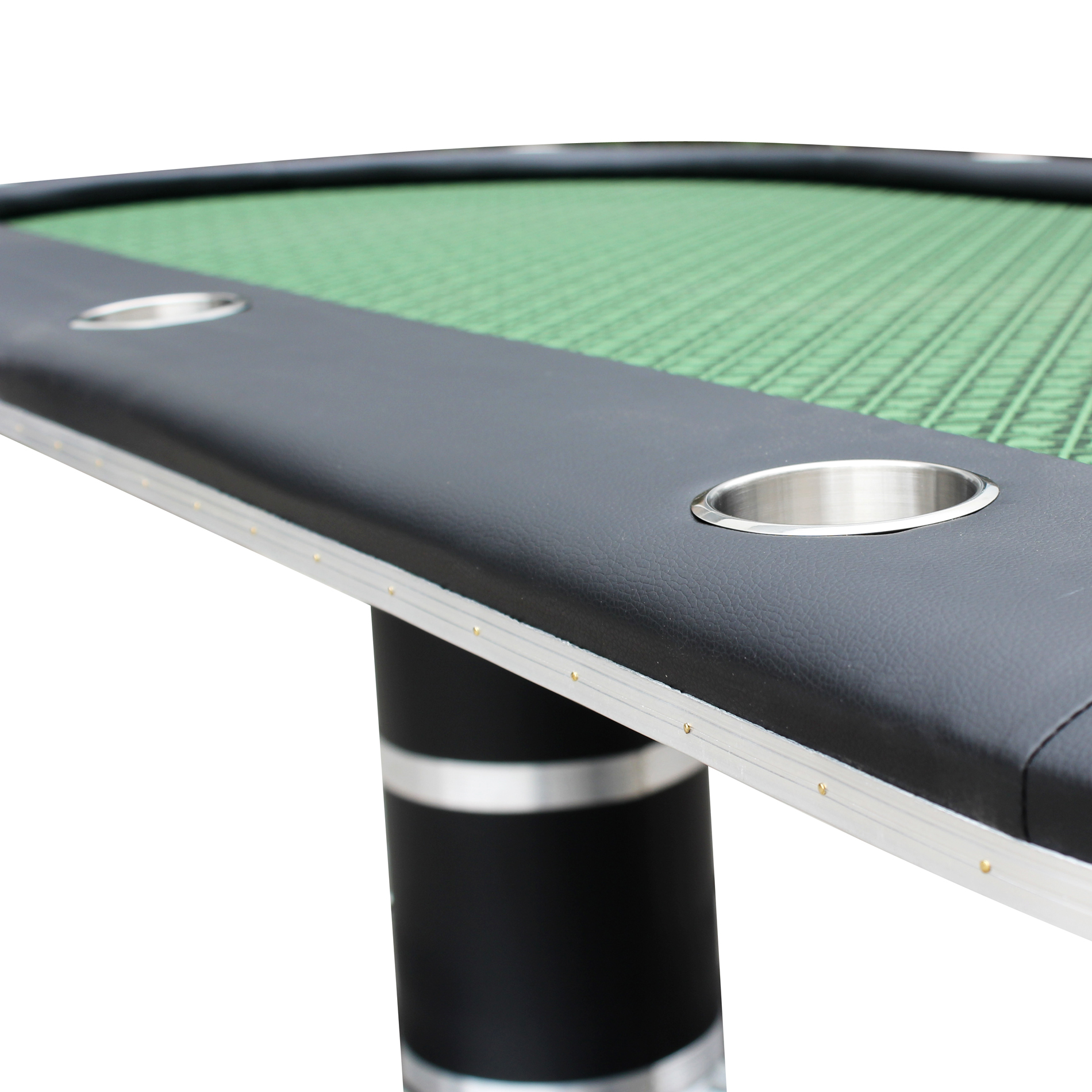 96" Knight 58 Plus Texas Hold'em Poker Table Cup Holders Green Speed