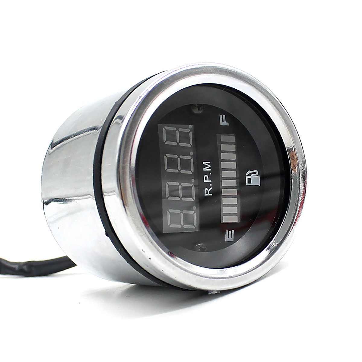 12V Motorcycle LED Digital Display Fuel Gauge Tachometer Combo Meter eBay