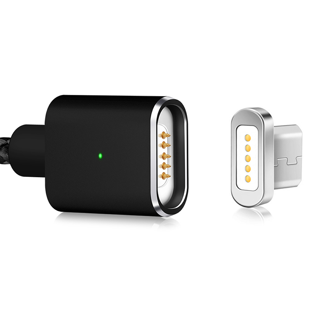 480bps V82W Micro USB Detachable Charging Data Cable Black(1m