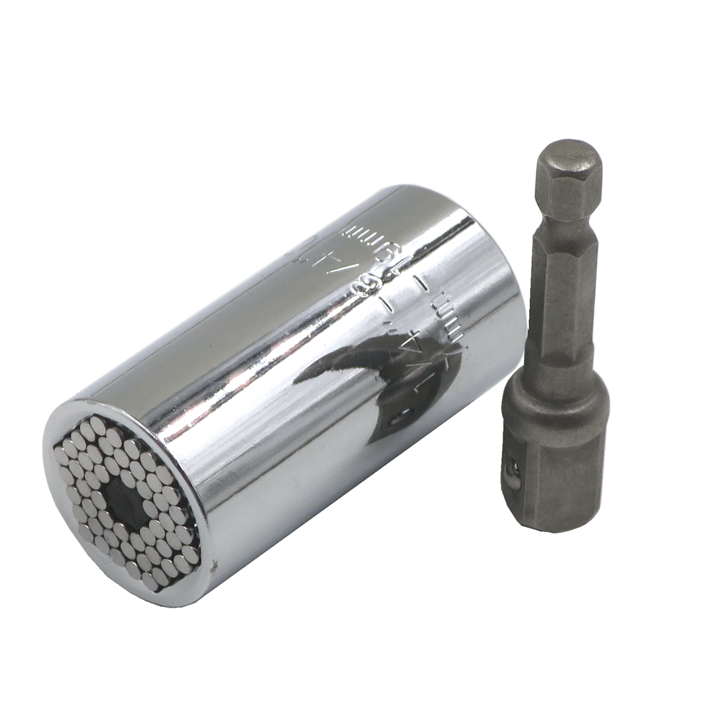 to 7mm 19mm Ratchet Universal Sockets Metric Drill Adapter Set eBay
